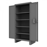 Durham Access Control Cabinet, 14 Gauge, 36 x 24 x 78, 4 Adjustable Shelves, Recessed Doors