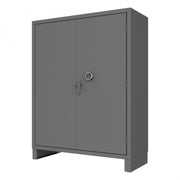 Durham Access Control Cabinet, 14 Gauge, 60 x 24 x 78, 4 Adjustable Shelves, Recessed Doors