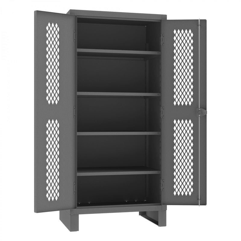 Durham Extra Heavy Duty Cabinet, 12 Gauge, 36 x 24 x 78, 4 Adjustable Shelves