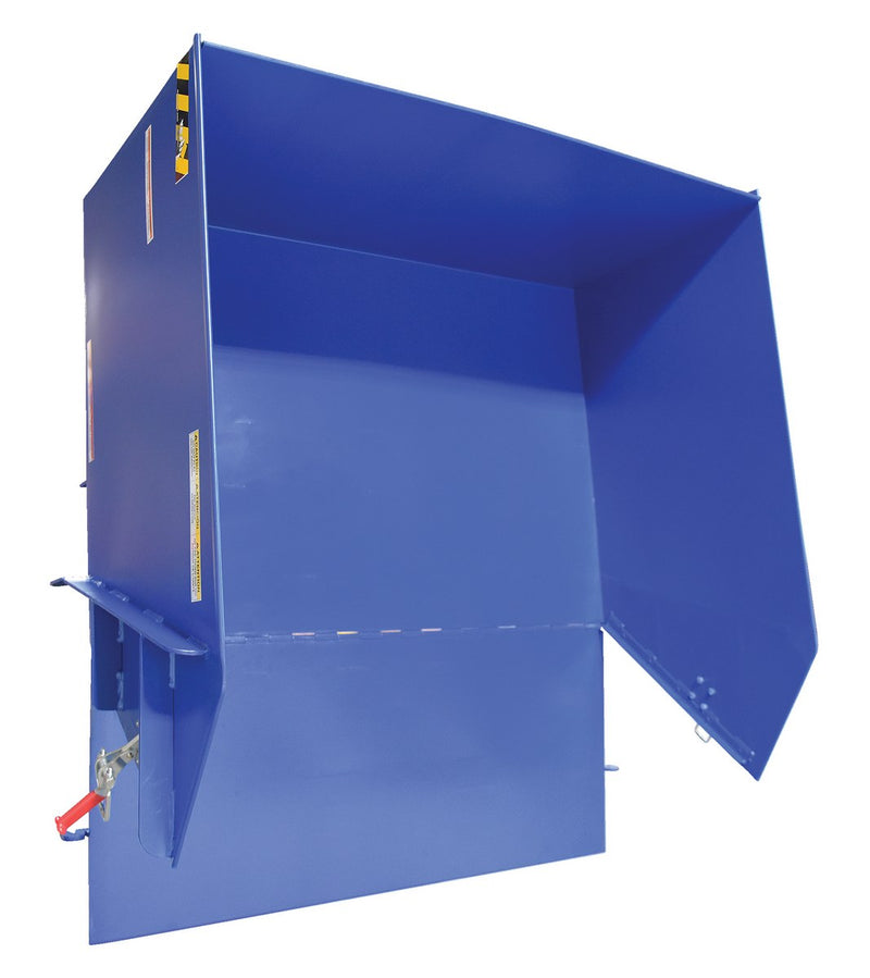 Vestil Self-Dumping Steel Hoppers with Fold Down Front (HDROP)