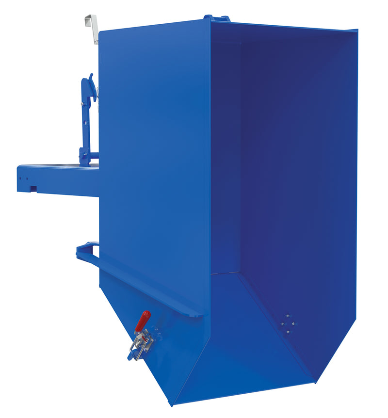 Vestil Self-Dumping Steel Hoppers with Fold Down Front (HDROP)
