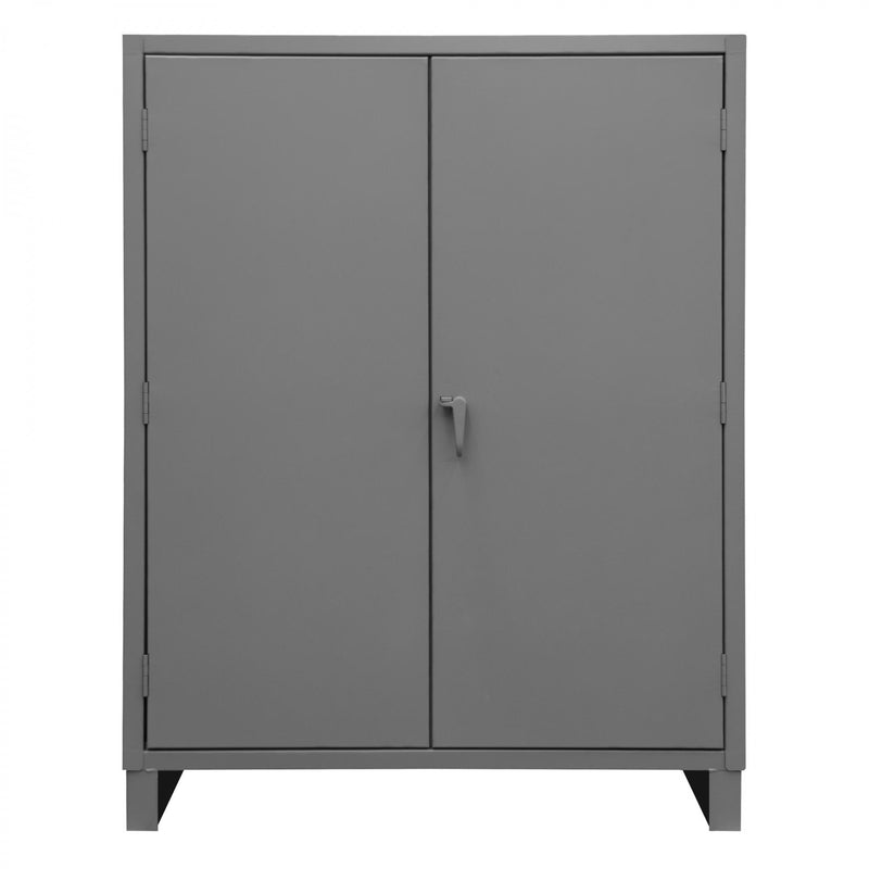 Durham Wardrobe Cabinet, 12 Gauge, 48 x 24 x 78, 1 Fixed Shelf, 4 Adjustable Shelves, Hanger Bar