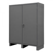 Durham Wardrobe Cabinet, 12 Gauge, 60 x 24 x 78, 1 Fixed Shelf, 4 Adjustable Shelves, Hanger Bar