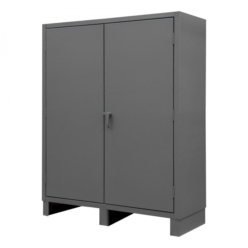 Durham Wardrobe Cabinet, 12 Gauge, 60 x 24 x 78, 1 Fixed Shelf, 4 Adjustable Shelves, Hanger Bar