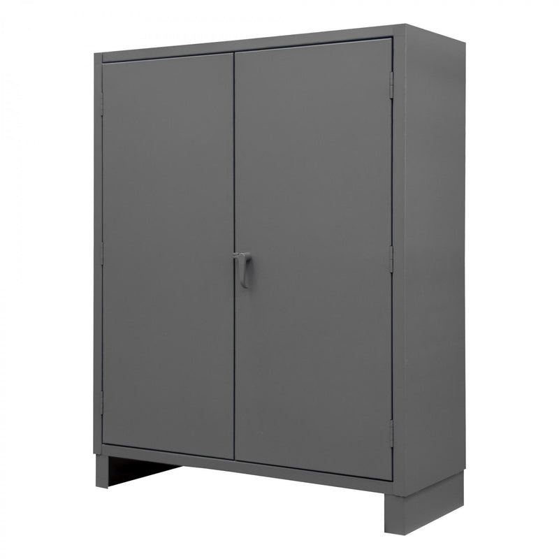 Durham Wardrobe Cabinet, 12 Gauge, 48 x 24 x 78, 1 Fixed Shelf, 4 Adjustable Shelves, Hanger Bar
