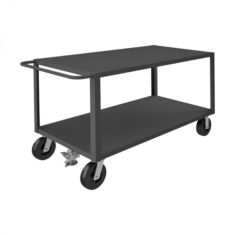 Durham Heavy Duty Service Truck, 12 Gauge Steel, 2 Shelves, 30 x 60, 5000 lbs. Capacity, Gray
