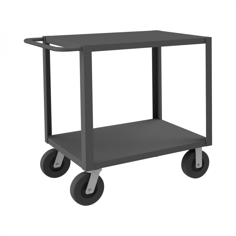 Durham Heavy Duty Service Truck, 12 Gauge Steel, 2 Shelves, 24 x 36, 5000 lbs. Capacity, Gray