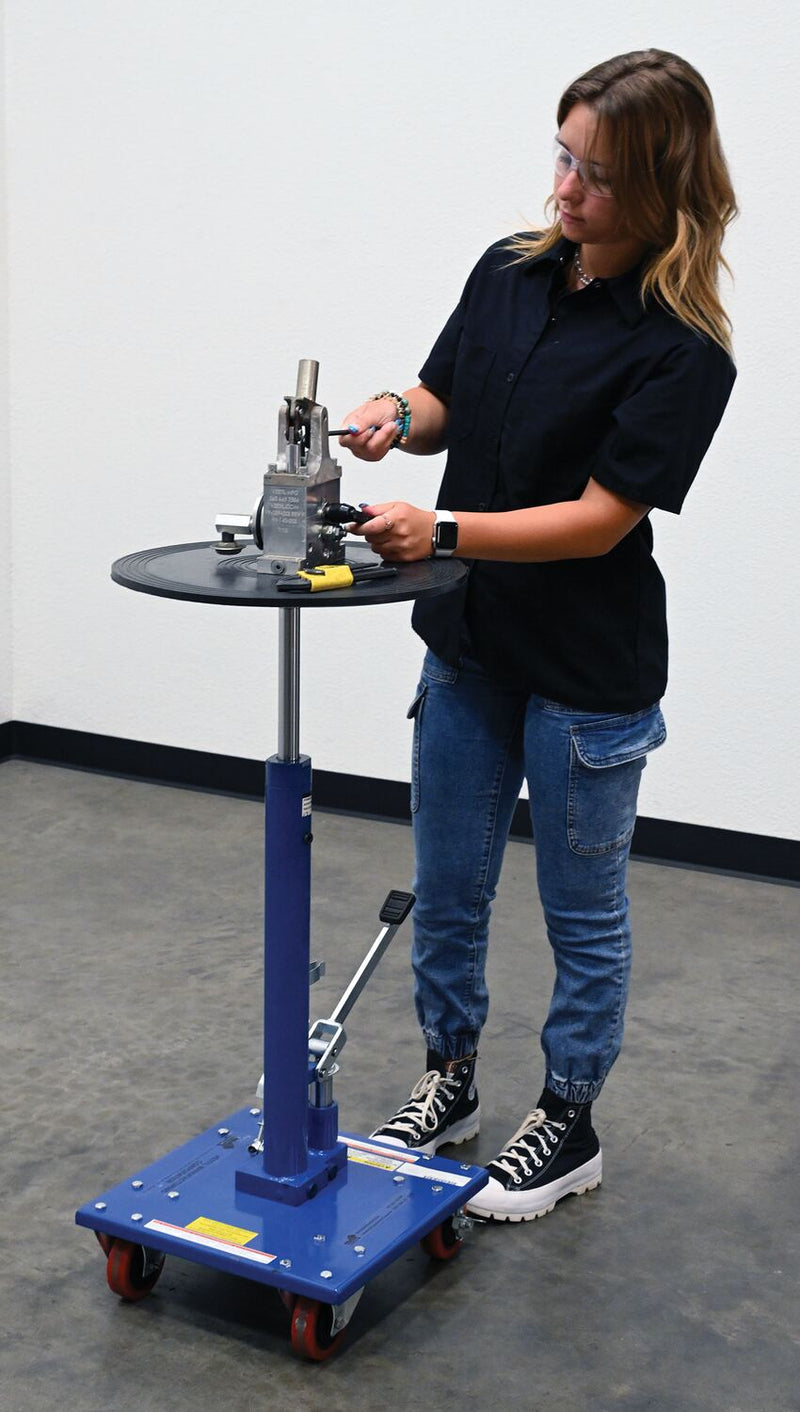 Vestil Hydraulic Post Tables w/ Rounded Tops
