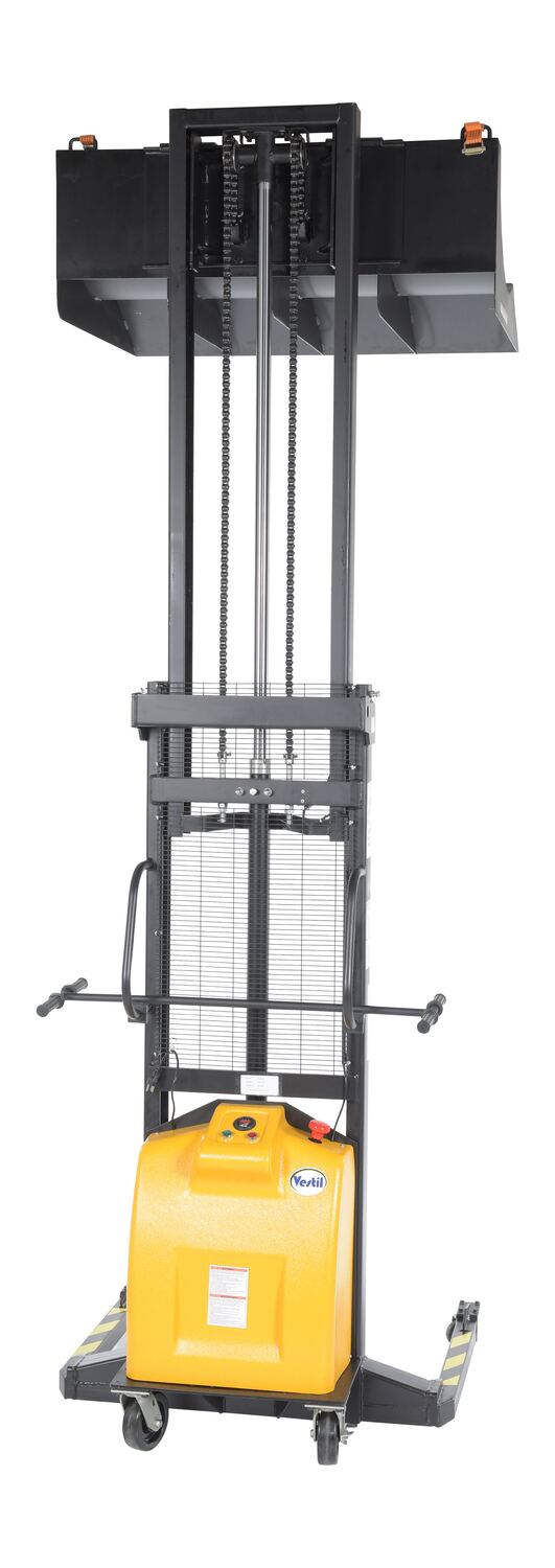 Vestil Roll Material Transporter with DC Powered Lift Feature
