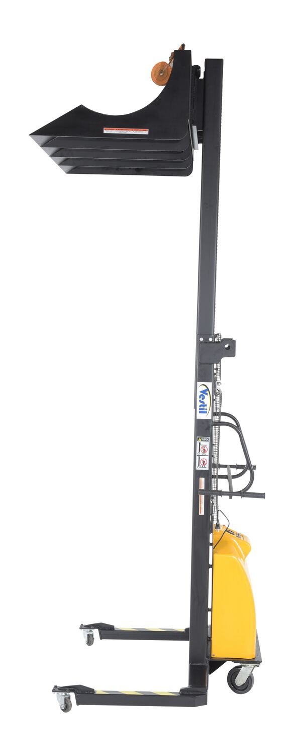 Vestil Roll Material Transporter with DC Powered Lift Feature