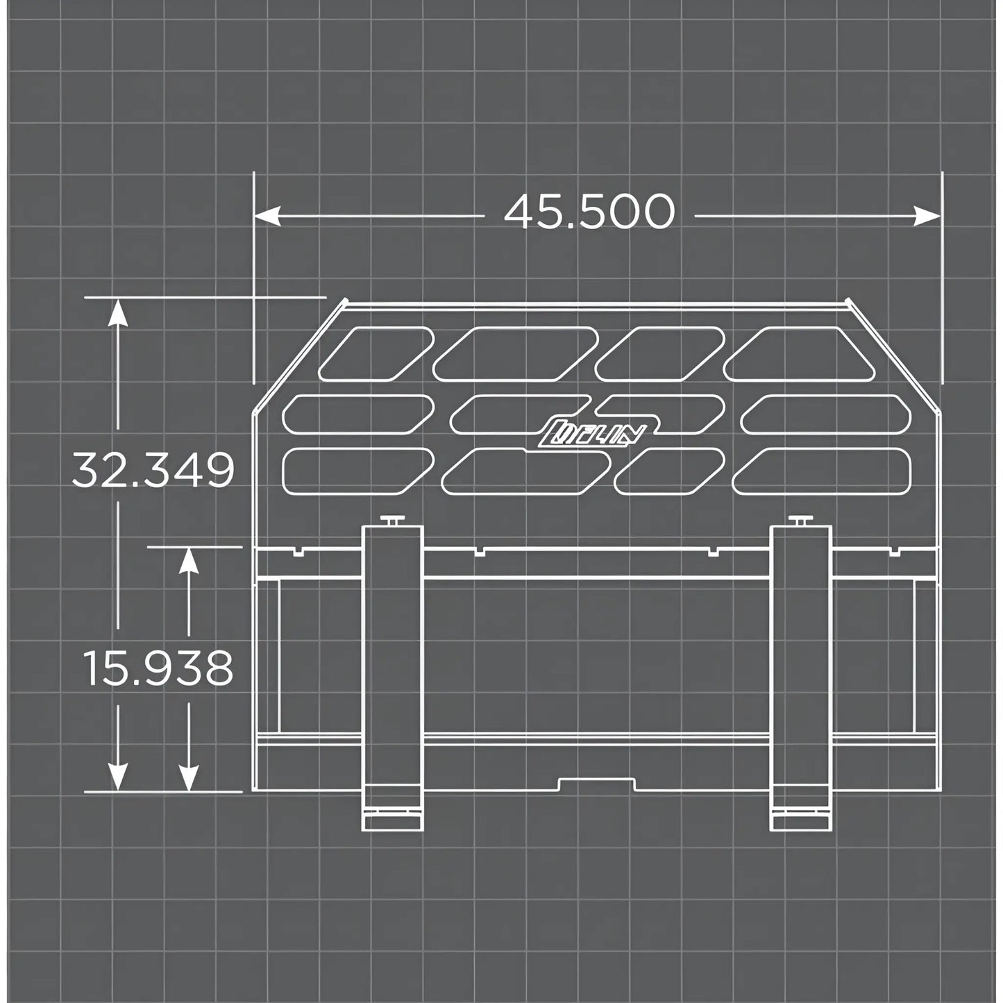 Loflin Fabrication Standard Skid Steer Pallet Forks Frame