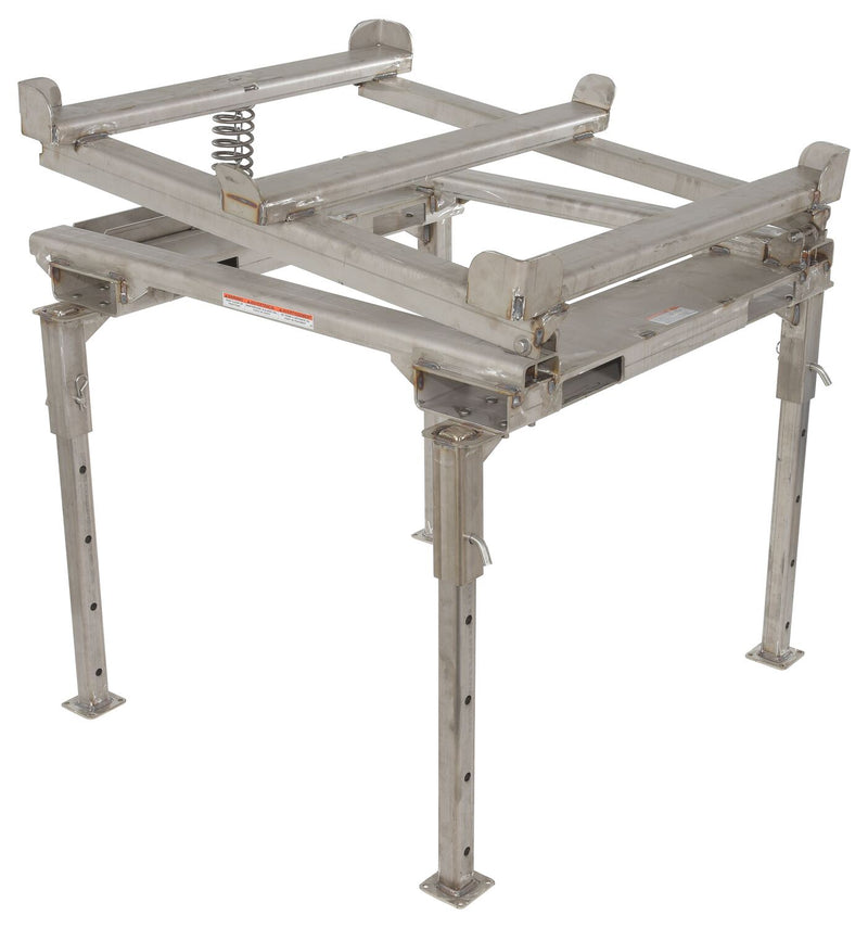 Vestil IBC Tilt Stands w/ Fork Pockets & IBC Tilting Cart