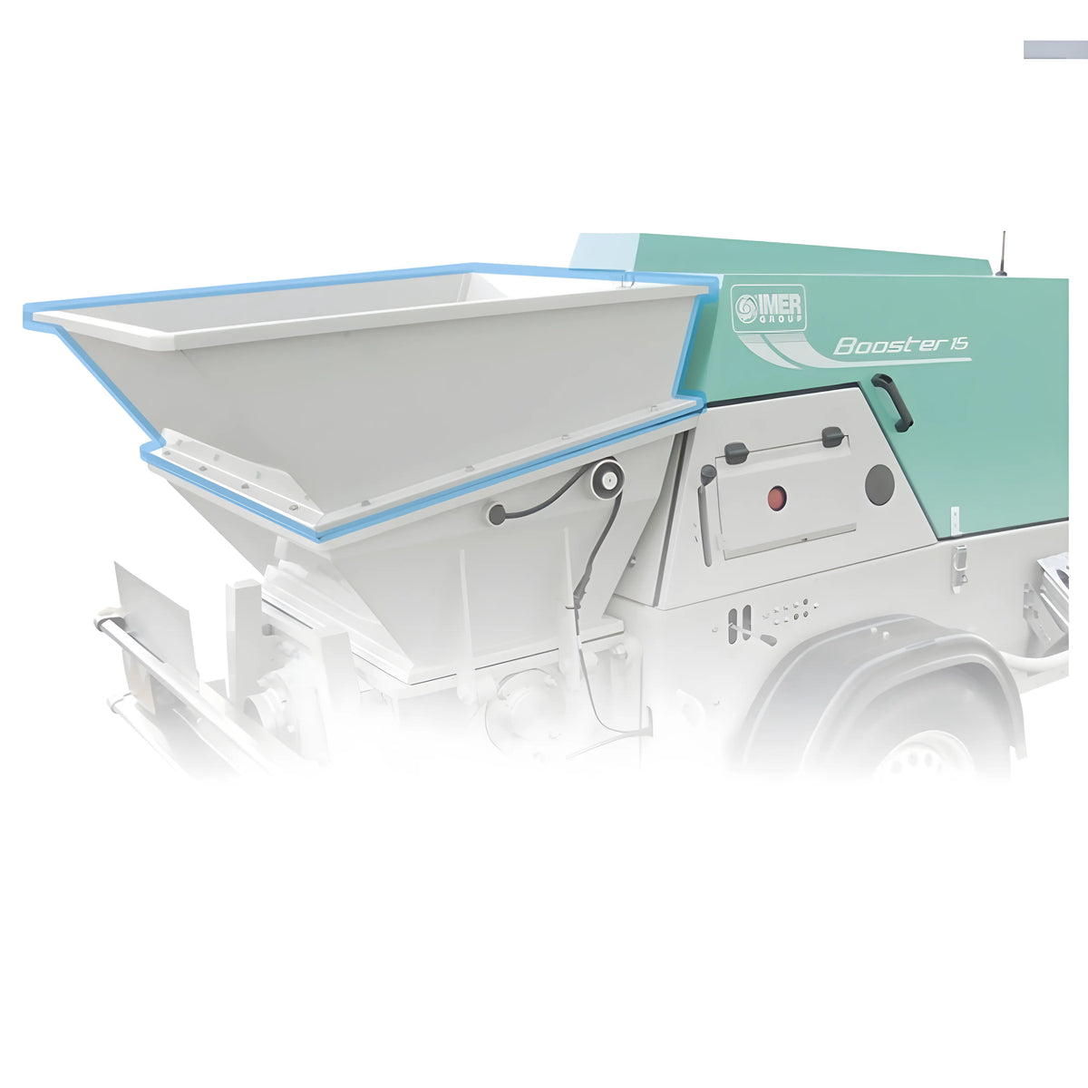 Hopper Extension Rdc Machine IMER | Steel Hopper Extension Kit (17 cu ft) | 1107197 - Vovlift
