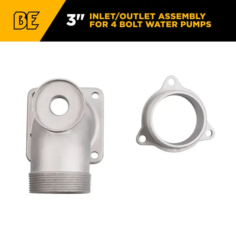 INLET/OUTLET, 2" WP, 4 BOLT BE Power Equipment