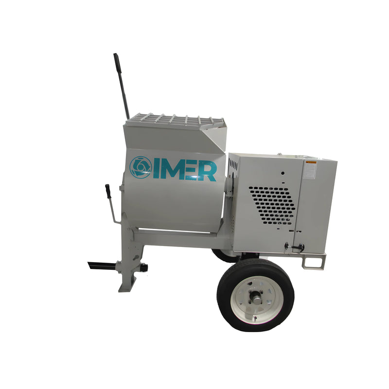 IMER  HSM 6-1130062 | Horizontal Shaft Mortar Mixer | 6 cu ft Steel Drum