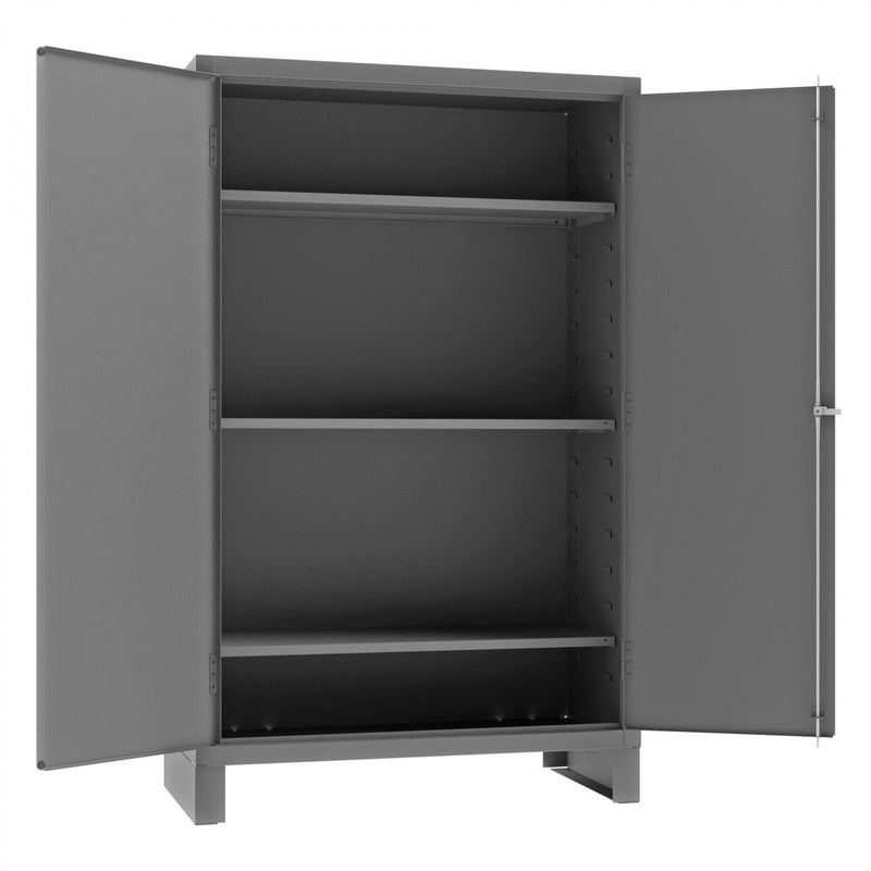 Durham Heavy Duty Cabinet, 14 Gauge, 48 x 24 x 78, 3 Adjustable Shelves, Flush Doors, Lockable