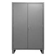 Durham Heavy Duty Cabinet, 14 Gauge, 48 x 24 x 78, 4 Adjustable Shelves, Flush Doors, Lockable