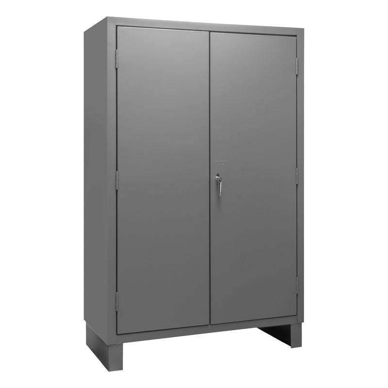 Durham Heavy Duty Cabinet, 14 Gauge, 48 x 24 x 78, 4 Adjustable Shelves, Flush Doors, Lockable