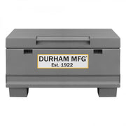 Durham Jobsite Storage Box, 5 Cu. Ft., 14 Gauge Steel, 32 X 19 X 17-7/8, Gray
