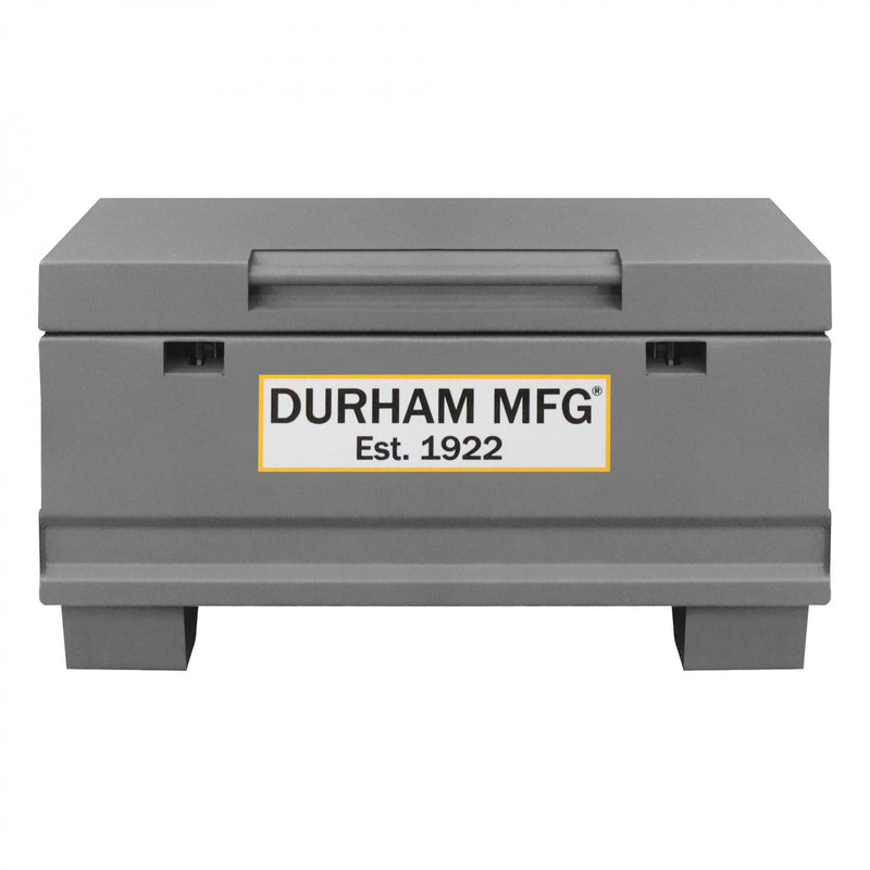 Durham Jobsite Storage Box, 5 Cu. Ft., 14 Gauge Steel, 32 X 19 X 17-7/8, Gray