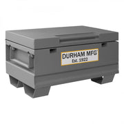 Durham Jobsite Storage Box, 5 Cu. Ft., 14 Gauge Steel, 32 X 19 X 17-7/8, Gray