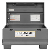 Durham Jobsite Storage Box, 5 Cu. Ft., 14 Gauge Steel, 32 X 19 X 17-7/8, Gray