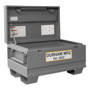 Durham Jobsite Storage Box, 5 Cu. Ft., 14 Gauge Steel, 32 X 19 X 17-7/8, Gray