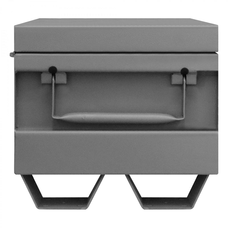 Durham Jobsite Storage Box, 5 Cu. Ft., 14 Gauge Steel, 32 X 19 X 17-7/8, Gray