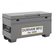 Durham Jobsite Storage Box, 9 Cu. Ft., 14 Gauge Steel, 42 X 19 X 23-1/2, Gray