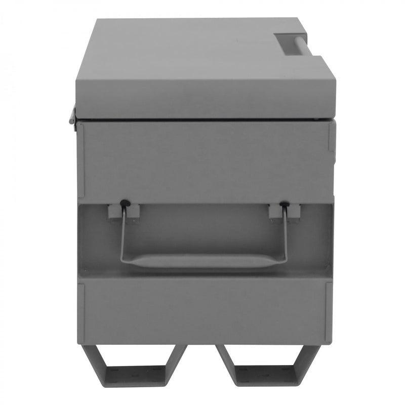 Durham Jobsite Storage Box, 9 Cu. Ft., 14 Gauge Steel, 42 X 19 X 23-1/2, Gray