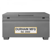 Durham Jobsite Storage Box, 16 Cu. Ft., 14 Gauge Steel, 48 X 24 X 27-13/16, Gray