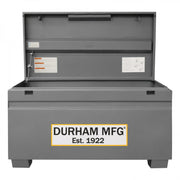 Durham Jobsite Storage Box, 16 Cu. Ft., 14 Gauge Steel, 48 X 24 X 27-13/16, Gray