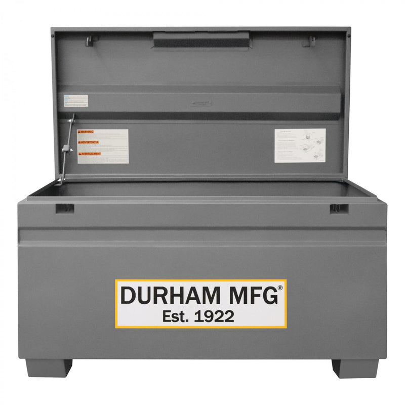 Durham Jobsite Storage Box, 16 Cu. Ft., 14 Gauge Steel, 48 X 24 X 27-13/16, Gray