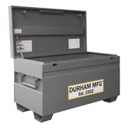 Durham Jobsite Storage Box, 16 Cu. Ft., 14 Gauge Steel, 48 X 24 X 27-13/16, Gray