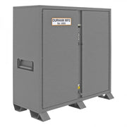 Durham Jobsite Storage Cabinet, 47.5 cu. ft., 14 Gauge Steel, 6 shelve, and 8 door shelves, Gray