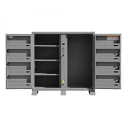 Durham Jobsite Storage Cabinet, 47.5 Cu. Ft., 14 Gauge Steel, 60 X 27-1/4 X 60-3/4, Gray
