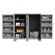 Durham Jobsite Storage Cabinet, 47.5 Cu. Ft., 14 Gauge Steel, 60 X 27-1/4 X 60-3/4, Gray