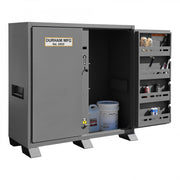 Durham Jobsite Storage Cabinet, 47.5 Cu. Ft., 14 Gauge Steel, 60 X 27-1/4 X 60-3/4, Gray