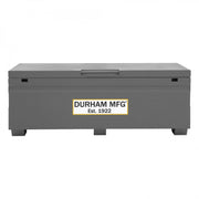 Durham Jobsite Storage Box, 24 Cu. Ft., 14 Gauge Steel, 60 X 24 X 22-3/4, Gray