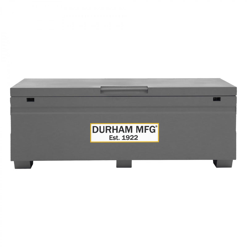 Durham Jobsite Storage Box, 24 Cu. Ft., 14 Gauge Steel, 60 X 24 X 22-3/4, Gray