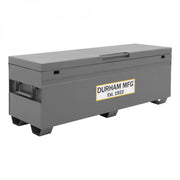 Durham Jobsite Storage Box, 24 Cu. Ft., 14 Gauge Steel, 60 X 24 X 22-3/4, Gray