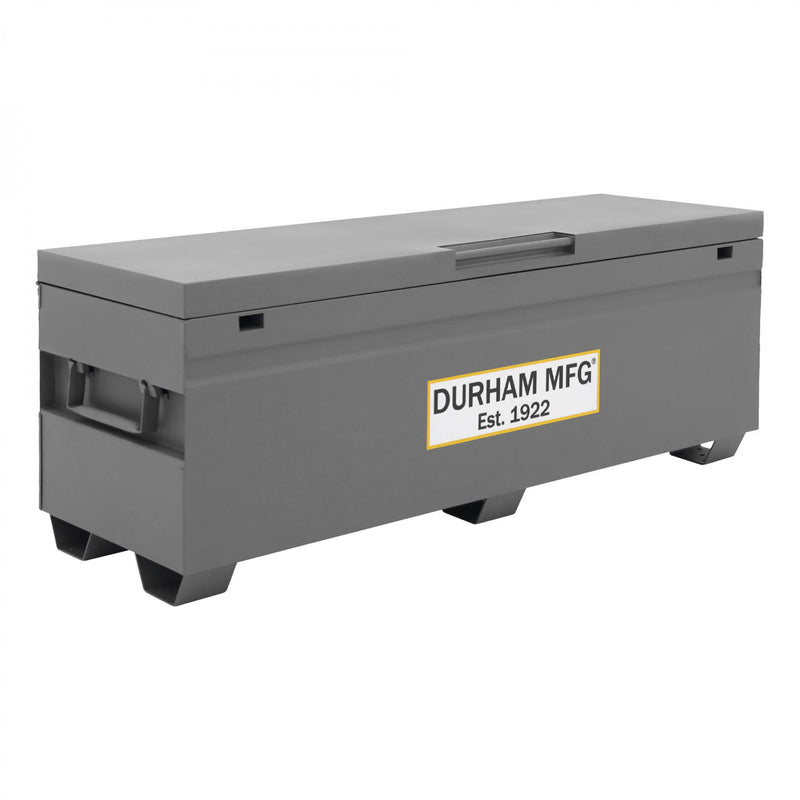 Durham Jobsite Storage Box, 24 Cu. Ft., 14 Gauge Steel, 60 X 24 X 22-3/4, Gray