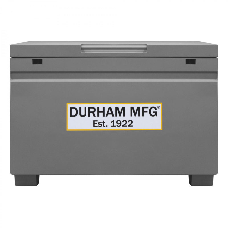 Durham Jobsite Storage Box, 25 Cu. Ft., 14 Gauge Steel, 48 X 30-1/16 X 33-7/8, Gray