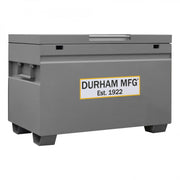 Durham Jobsite Storage Box, 25 Cu. Ft., 14 Gauge Steel, 48 X 30-1/16 X 33-7/8, Gray