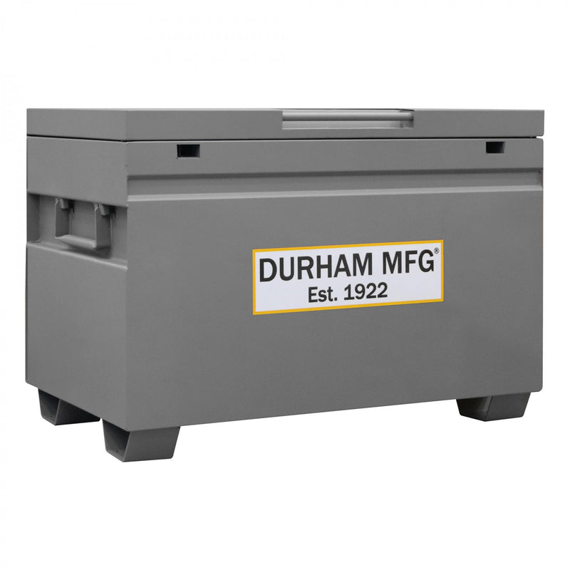 Durham Jobsite Storage Box, 25 Cu. Ft., 14 Gauge Steel, 48 X 30-1/16 X 33-7/8, Gray