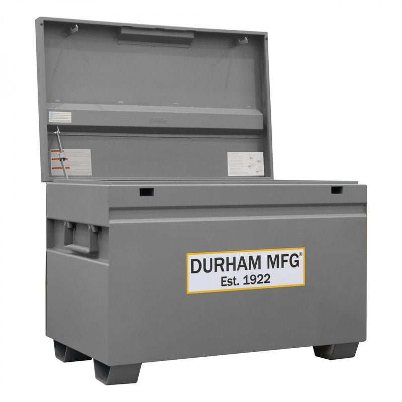 Durham Jobsite Storage Box, 25 Cu. Ft., 14 Gauge Steel, 48 X 30-1/16 X 33-7/8, Gray