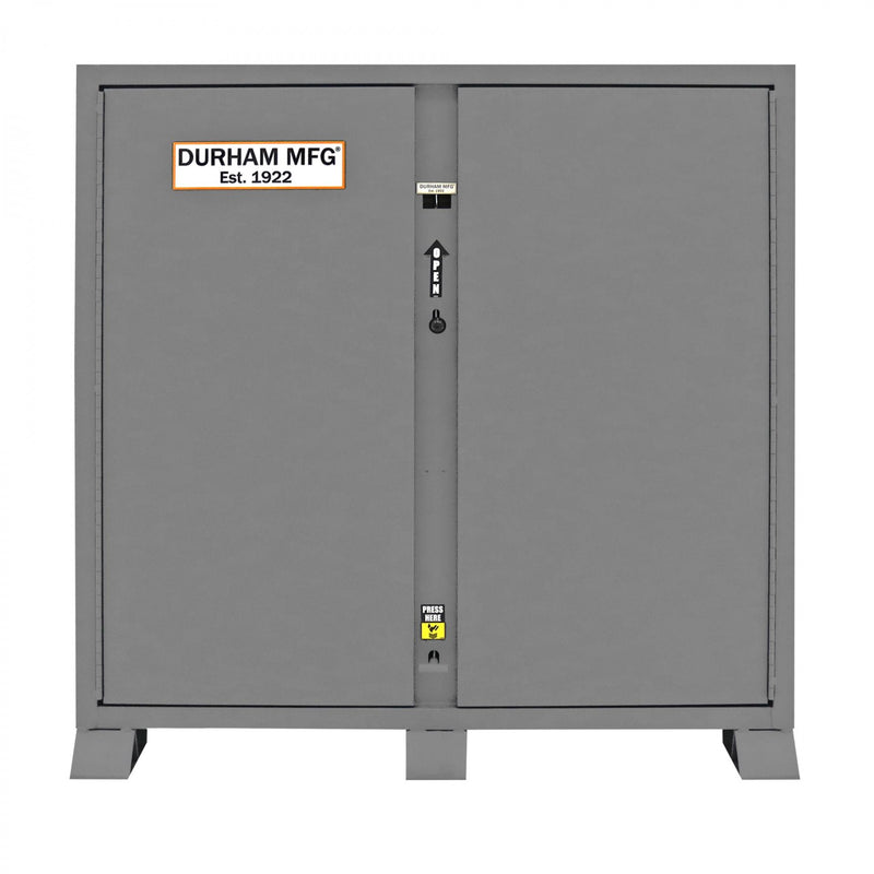 Durham Jobsite Storage Cabinet, 59 cu. ft., 14 Gauge Steel, 7 drawers, 3 shelves, 8 door shelves