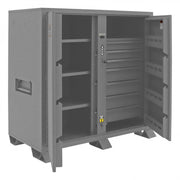 Durham Jobsite Storage Cabinet, 59 cu. ft., 14 Gauge Steel, 7 drawers, 3 shelves, 8 door shelves