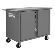 Durham Job Site Cabinet, Mobile, 4 Drawers, 1 Adjustable Interior Shelf, 4 Door Shelves, Pad Lockable