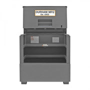Durham Jobsite Piano Box, 38.3 Cu. Ft., 14 Gauge Steel, Fold down Cover, 48-1/2 x 33-7/8 x 49-7/16